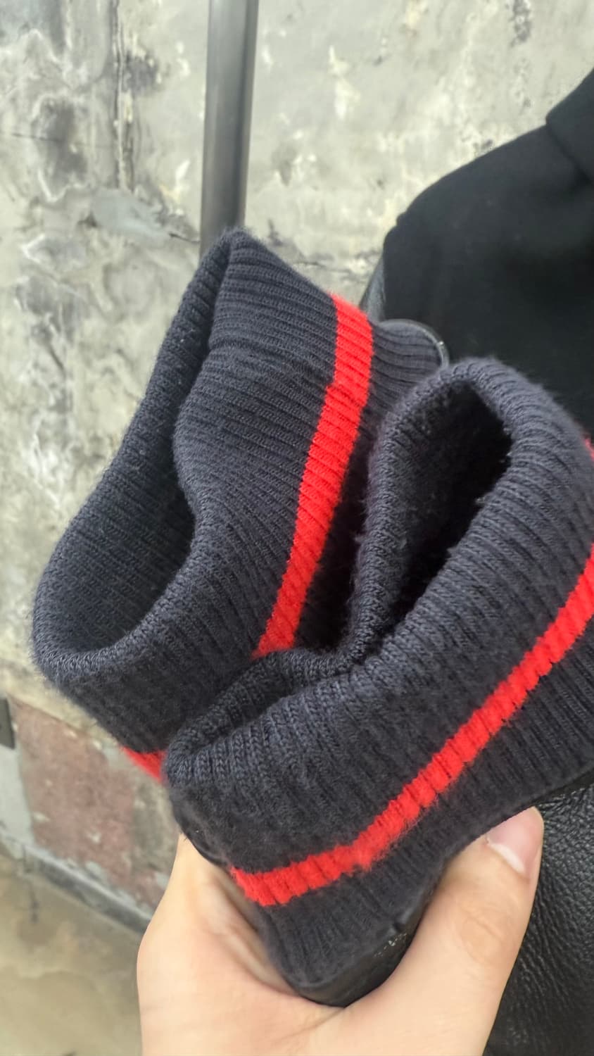 [XL]슈프림x조던 레더 바시티 상품이미지3