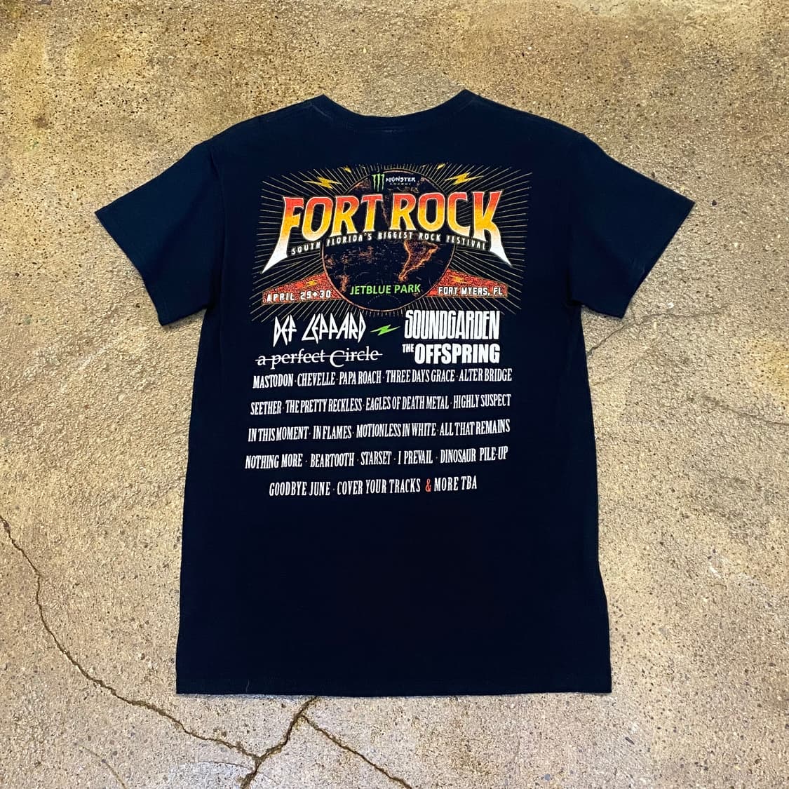 미국 빈티지 포트락 FORT ROCK 페스티벌 굿즈티 락티셔츠 반팔티 상품이미지5