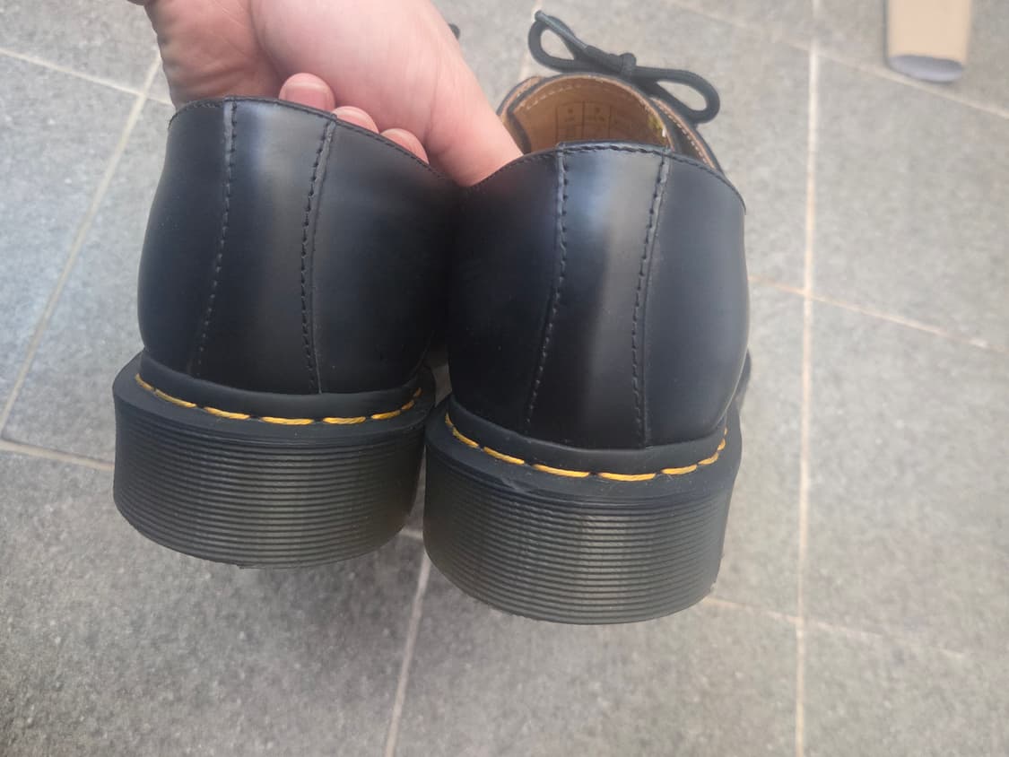 UK8 270 닥터마틴 1461 스무스 블랙 3홀 상품이미지3