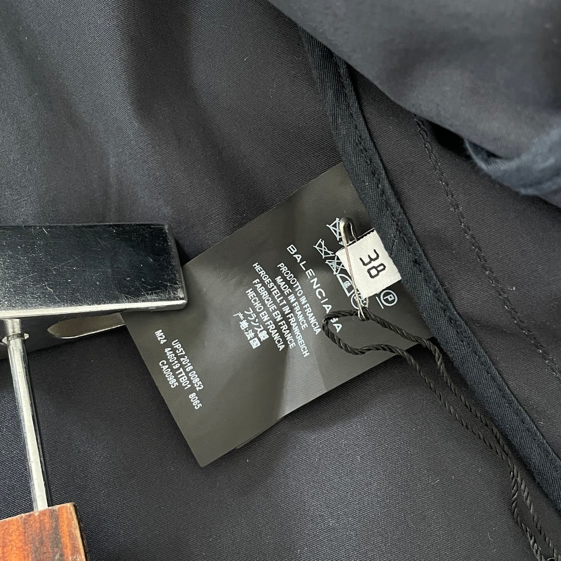 뎀나 발렌시아가 아카이브 트렌치 비대칭 네이비 트렌치 코트 상품이미지9