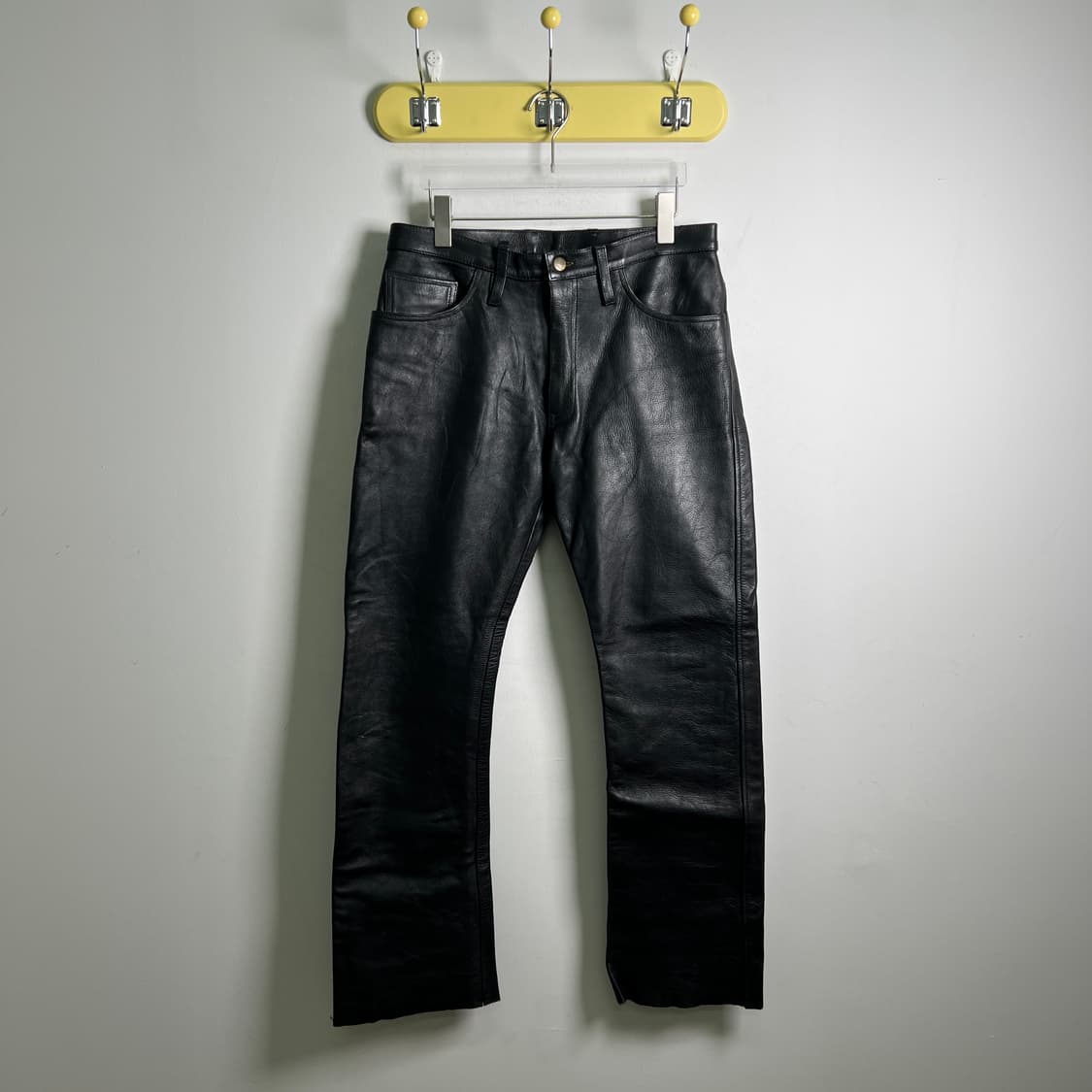 VTG 빈티지 블랙 소가죽 팬츠 33 상품이미지1