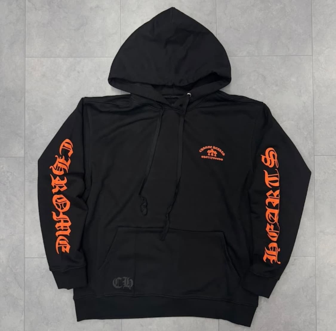 크롬라츠 후드티 블랙 오렌지 상품이미지1