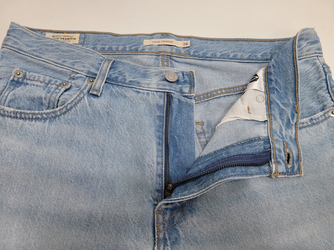 LEVI'S 20FW 프리미엄 루즈 스트레이트핏 청바지 / 여 28 연청 상품이미지6