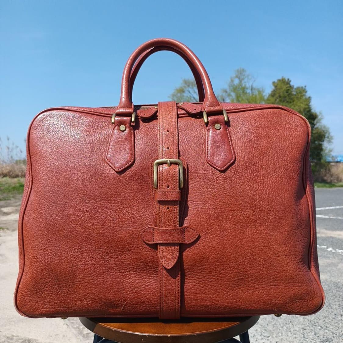 요시다 포터 산토리 위스키 소가죽 보스톤백 상품이미지2