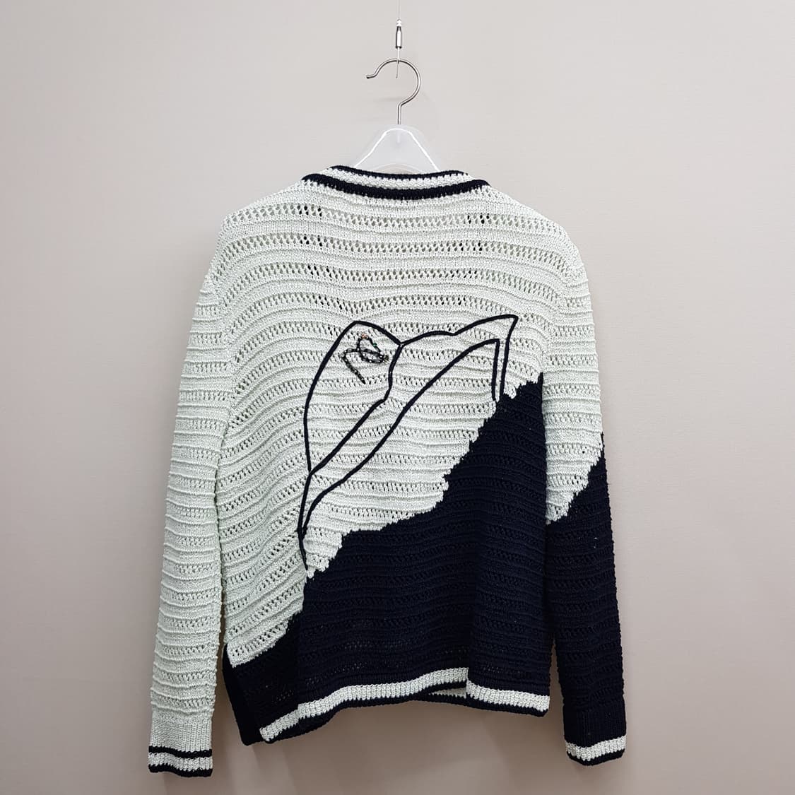 한섬 마인 2022 아트워크 브이넥 가디건 F사이즈 상품이미지5