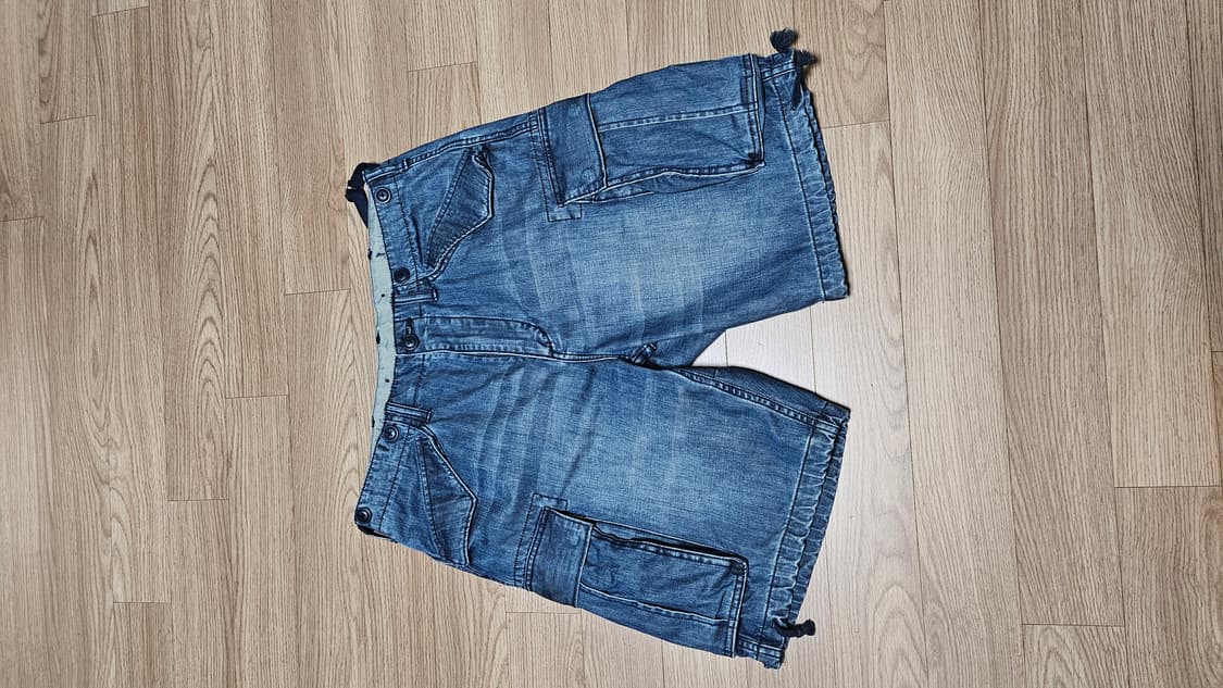 RRL 더블알엘 세즈윅 레지먼트 데님 카고 쇼트 33 사이즈 미품 판매 상품이미지3