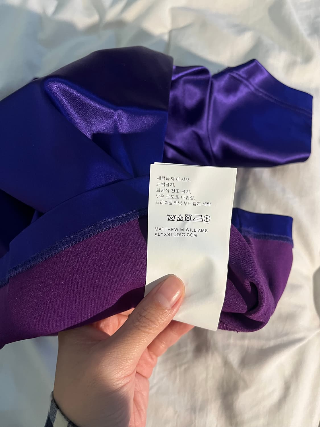 1017 ALYX 9SM zip purple shirt 상품이미지6