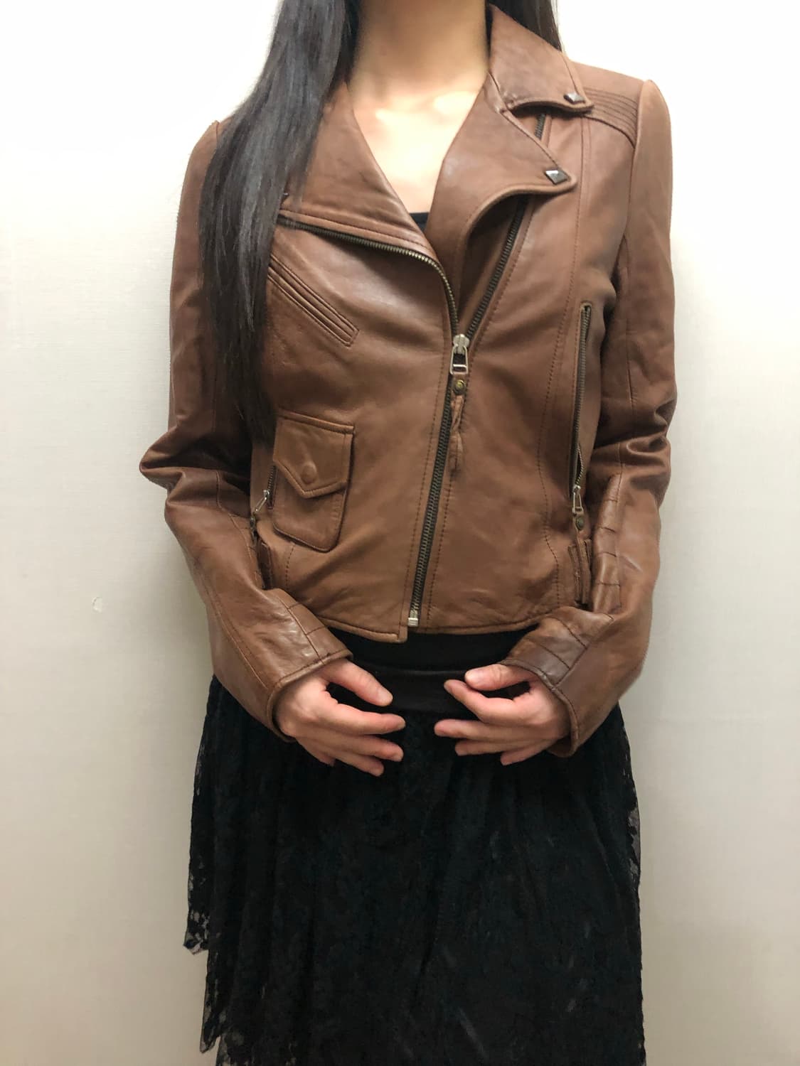 빈티지 브라운 양가죽 자켓 상품이미지3