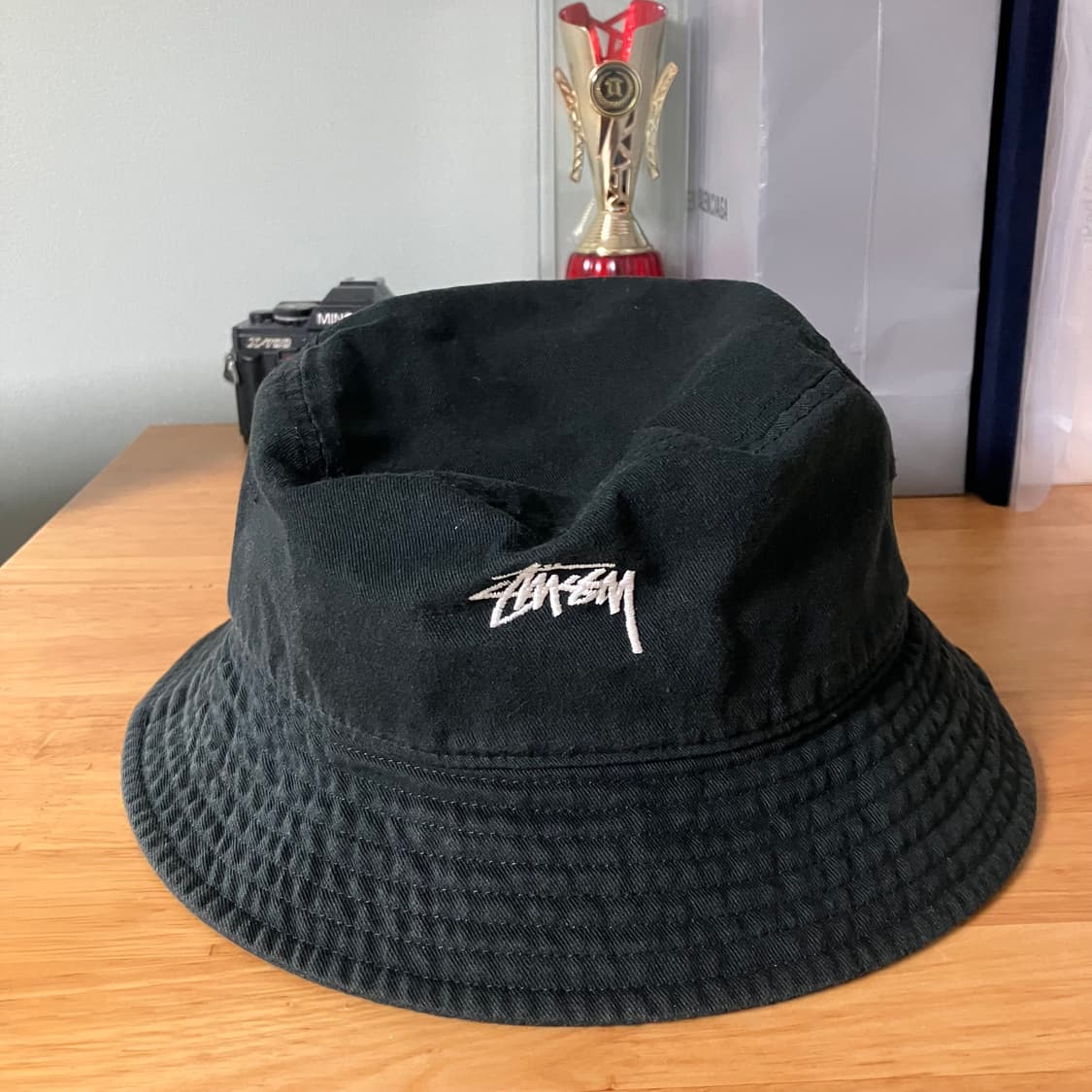 스투시 스탁 버킷햇 블랙 L-XL 상품이미지3