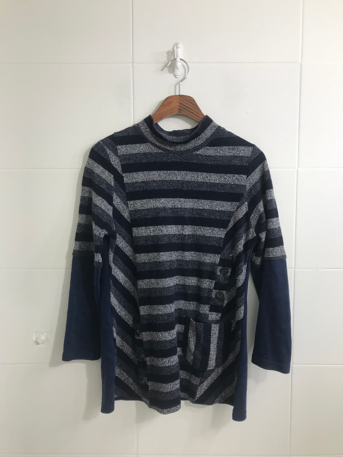 네이비 케이프 도트 니혼진 모리걸 코디세트 상품이미지7