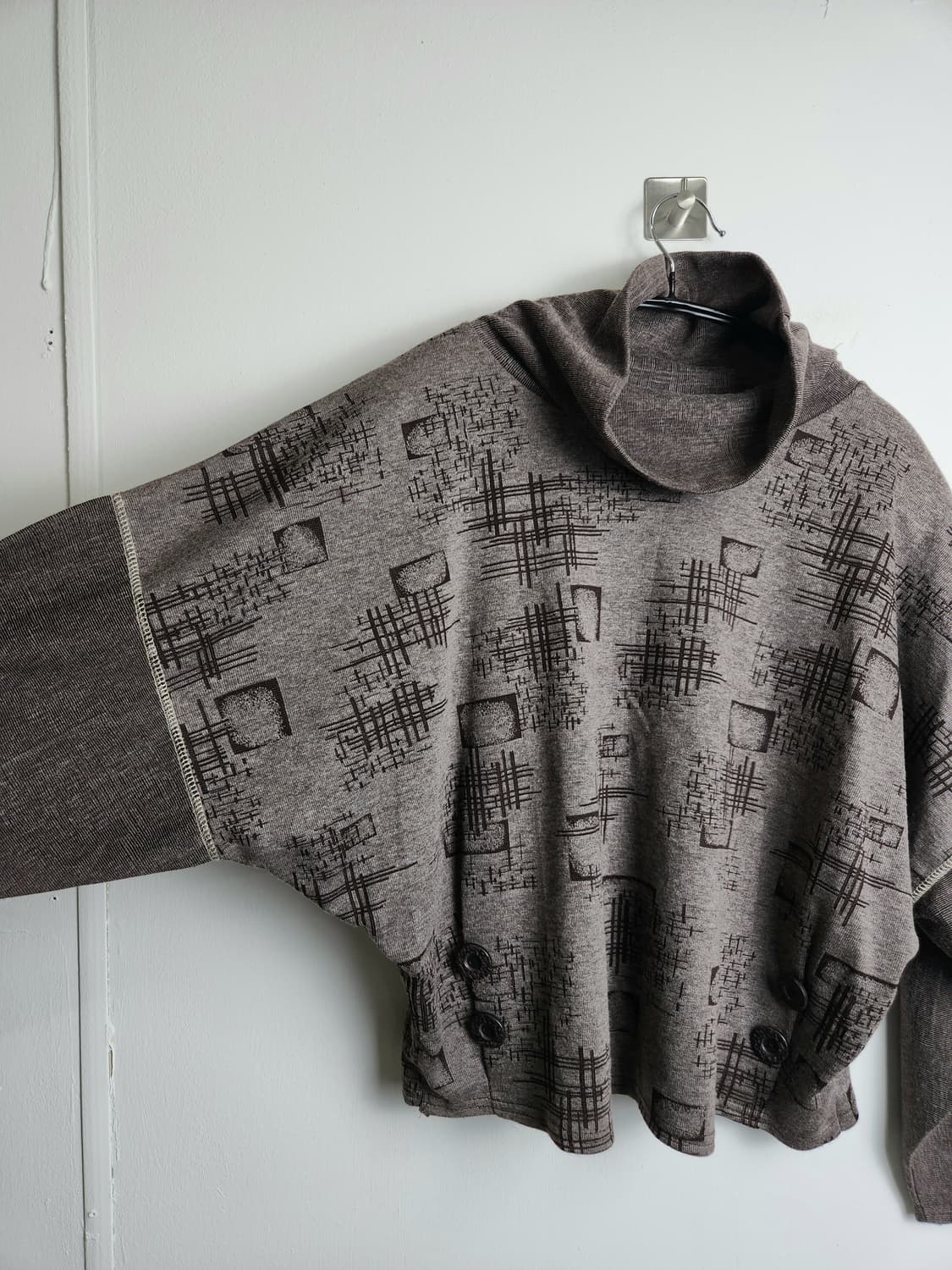 패턴 단추 탑 상품이미지9