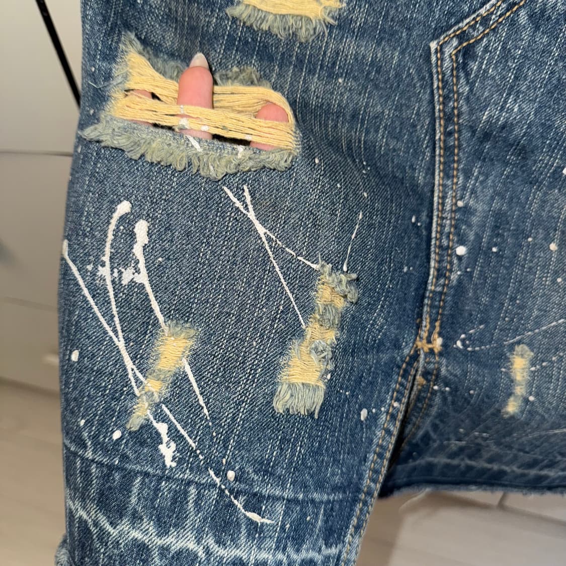 일본 빈티지 JOUER AUX ECHECS데님 스커트 갸루 Y2k 상품이미지3