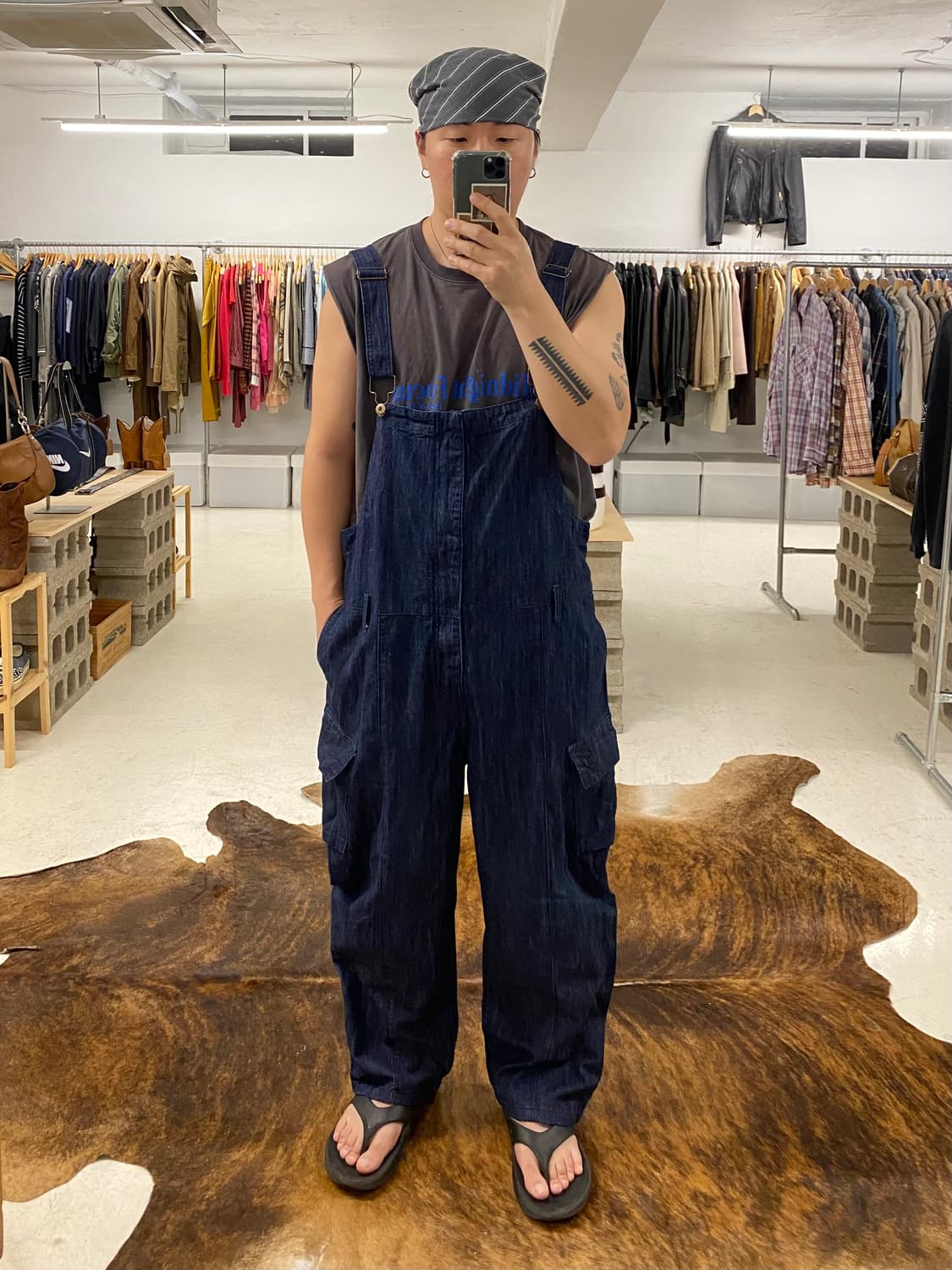 VTG denim deck overall 빈티지 데님 데크 오버롤 상품이미지2