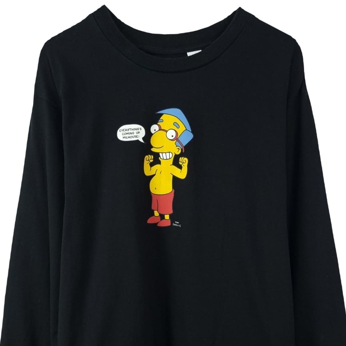 [리바이스 X 심슨] 프린팅 오버핏 롱슬리브 긴팔티 블랙 M19019 상품이미지4