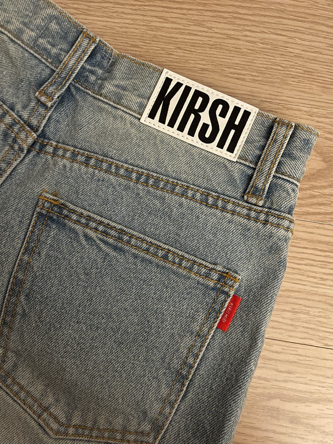 키르시 하이웨스트 데님 반바지 상품이미지3