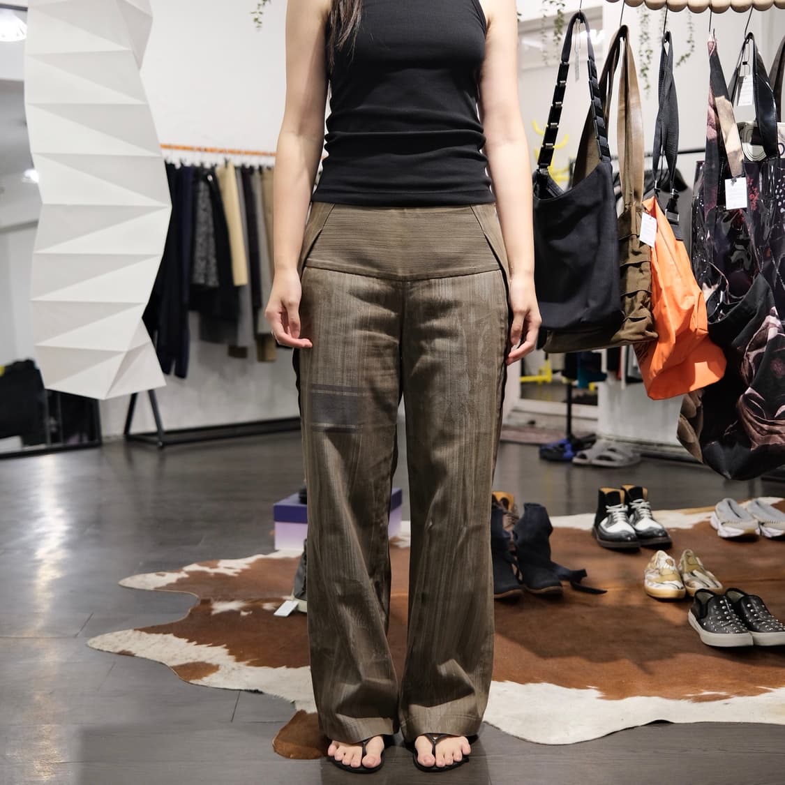 이세이미야케 패턴 오버사이즈 팬츠 상품이미지4