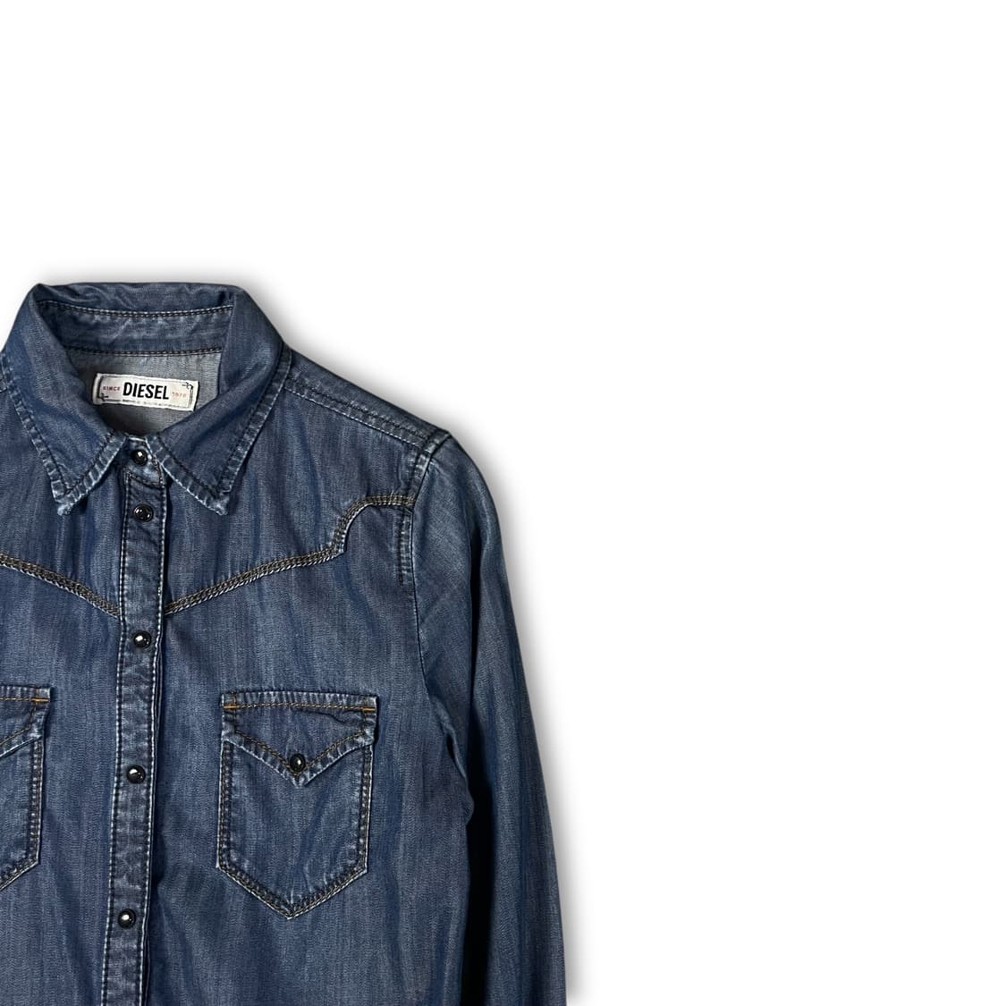 디젤 중청 투포켓 긴팔 셔츠 XS 상품이미지2