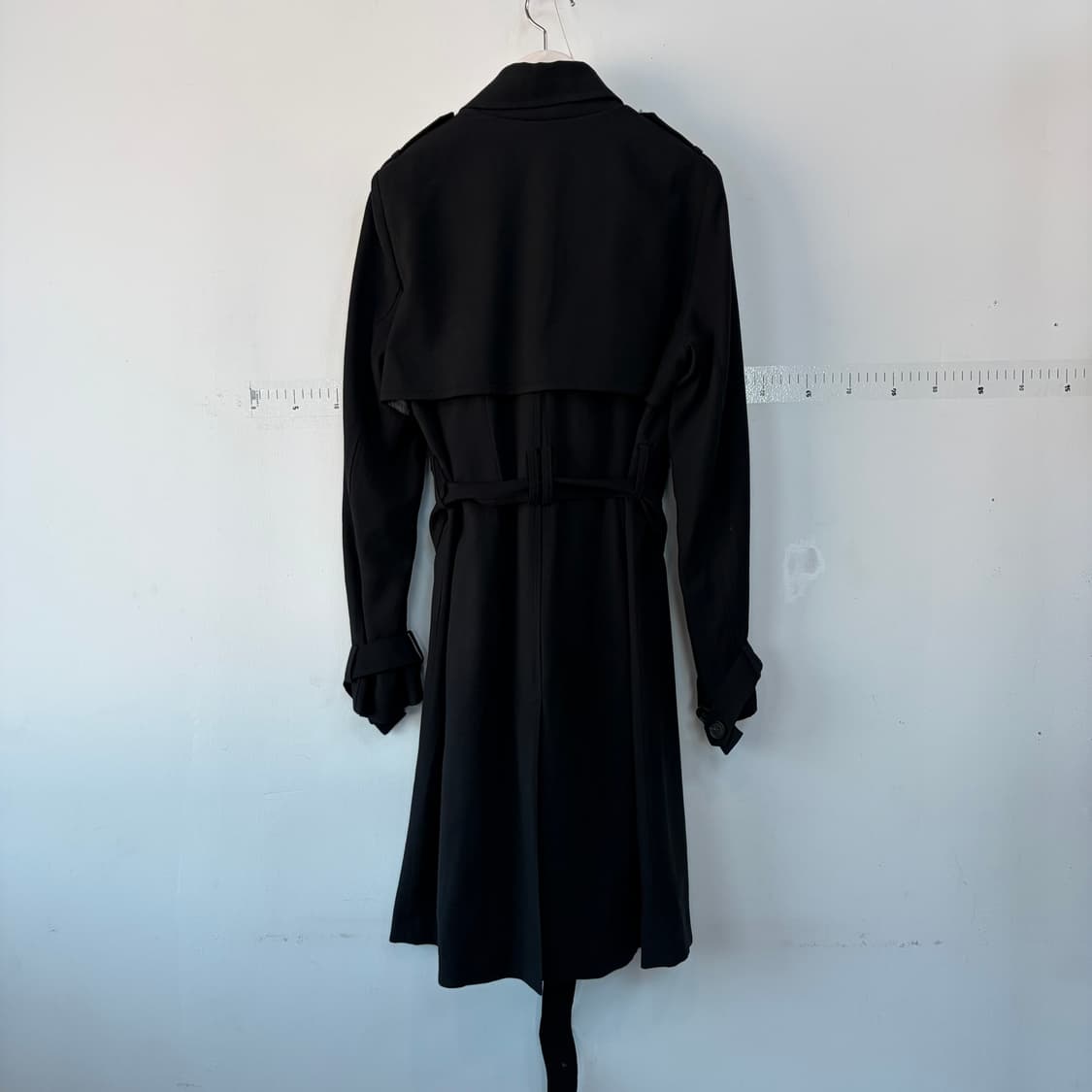 cc콜렉트 블랙 더블 트렌치코트 상품이미지4