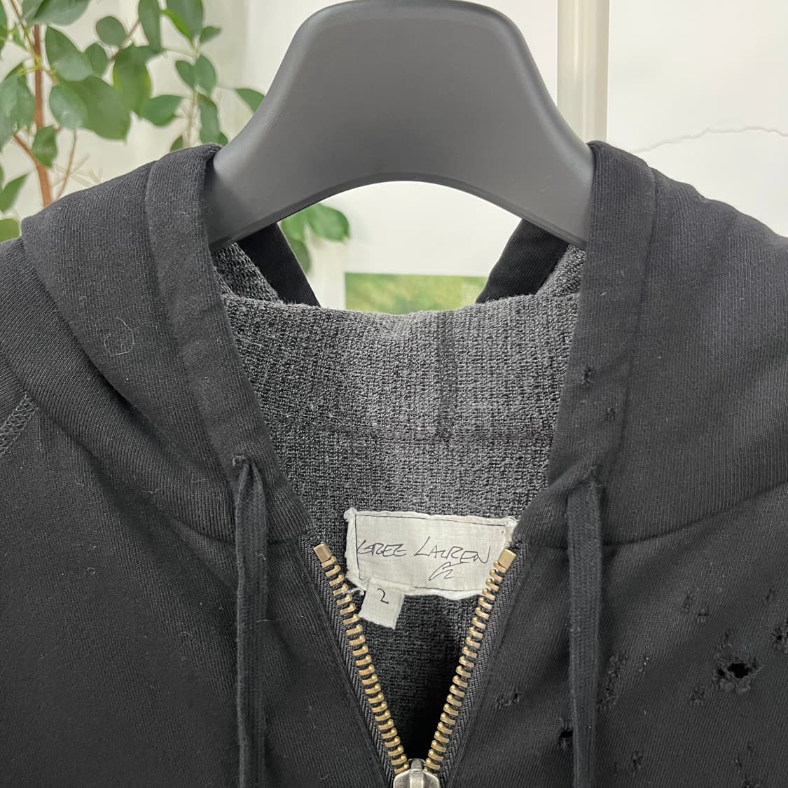 그렉로렌 디스트레스드 후드집업 2 상품이미지3