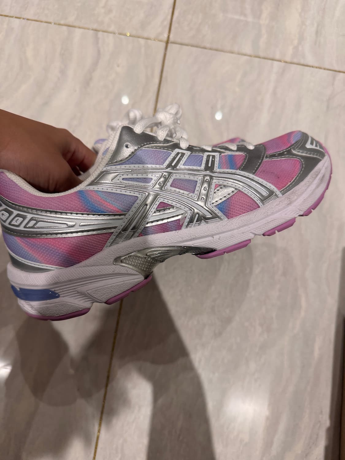 Asics 젤 1130 베이비 라벤더 퓨어 실버 스니커즈 250 상품이미지5