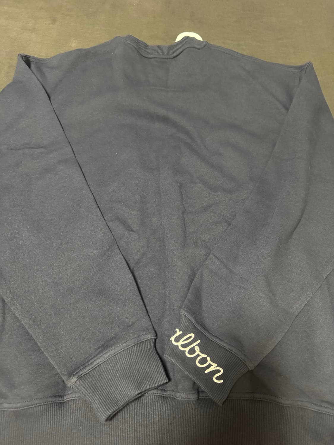 정품새제품 말본 쿠퍼 크루넥 기모 맨투맨 핑크 네이비 XL 상품이미지6