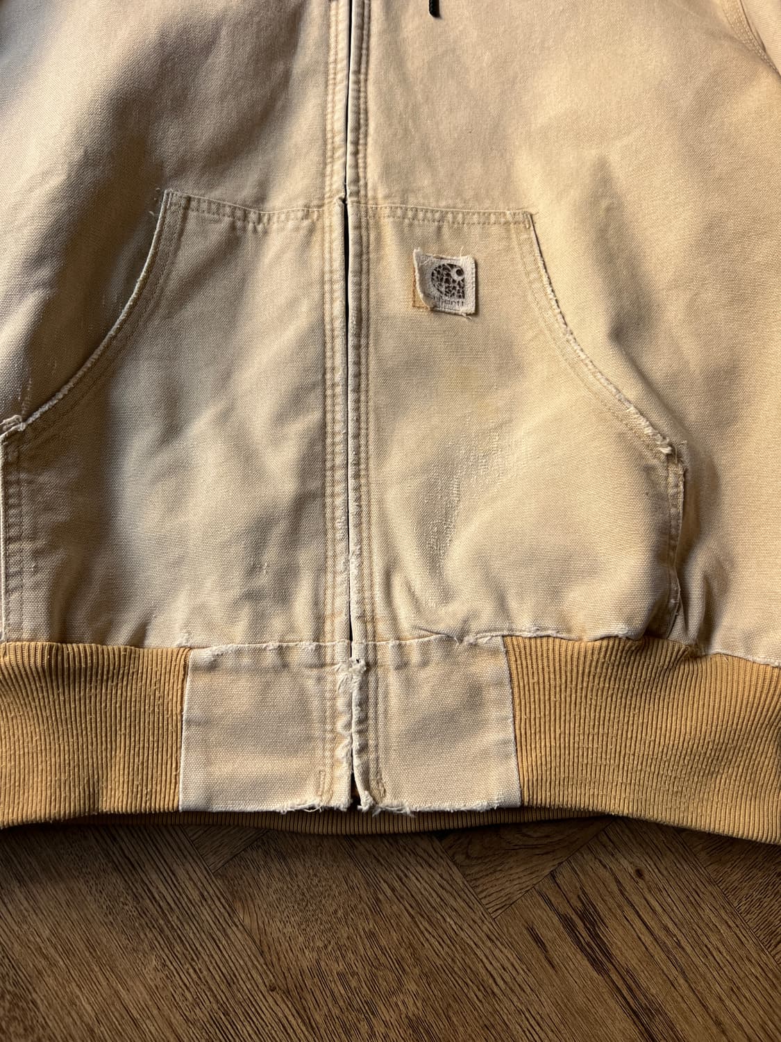 [XL]90's 칼하트 USA J06 WET 액티브 워크 자켓 상품이미지4