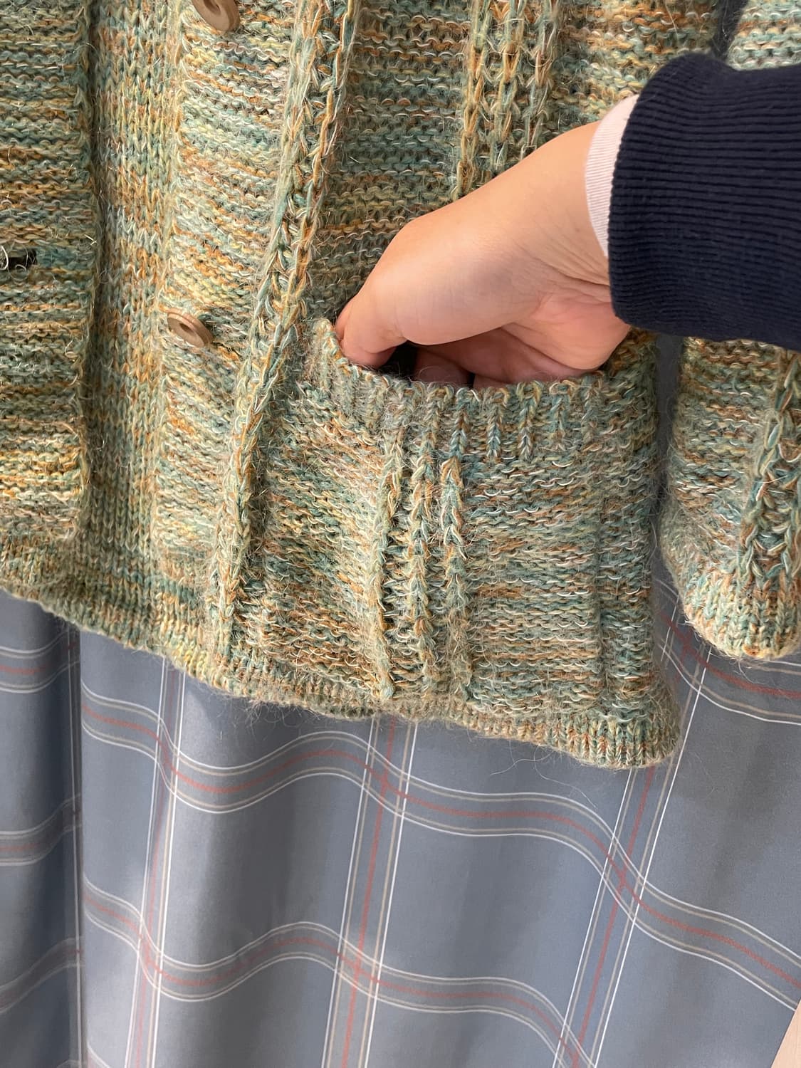 빈티지 가디건 모리걸 미사깔 상품이미지5