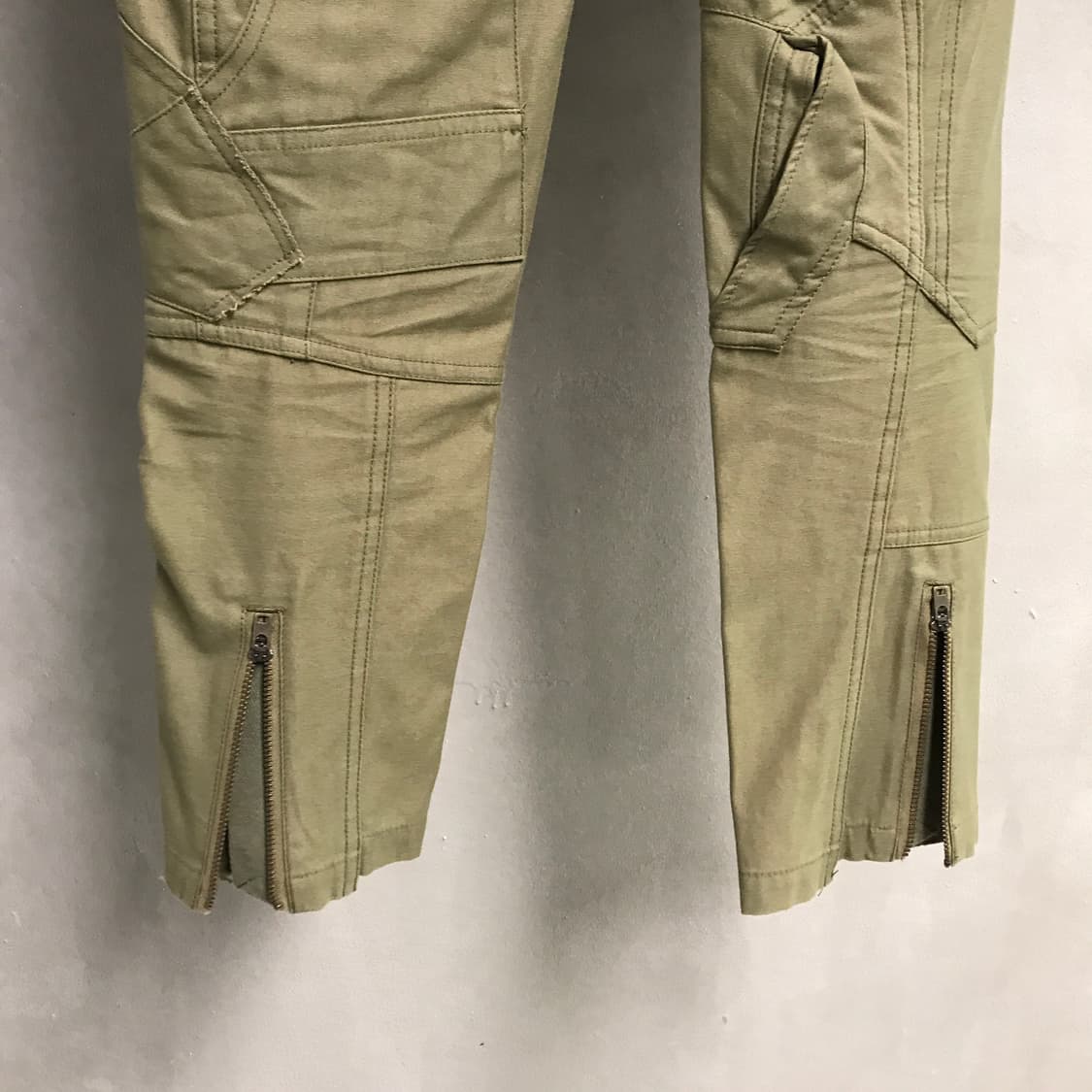 준야와타나베 코튼 팬츠 카키 XS(W) 상품이미지5