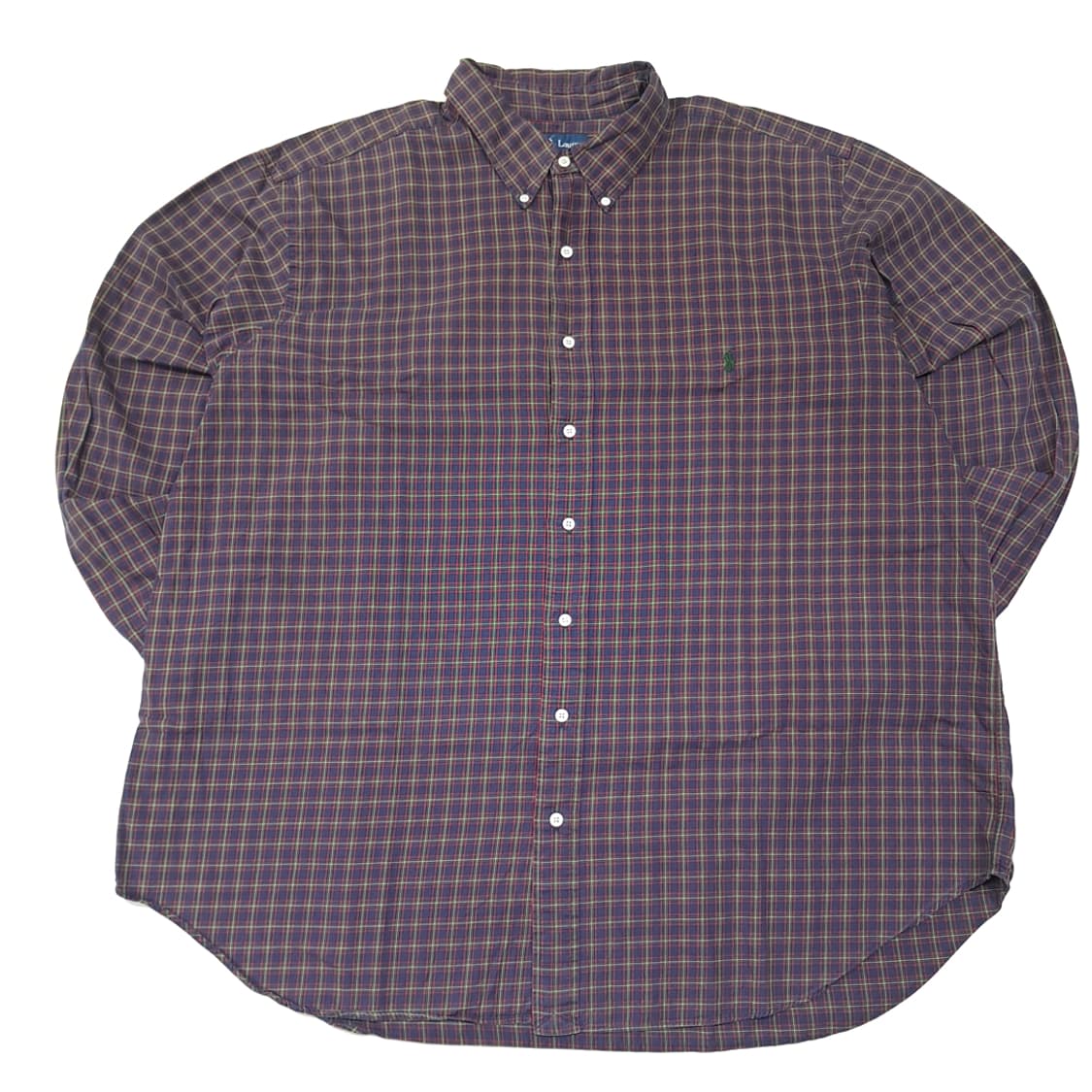 CL514 2XB 폴로 00s 코튼 블랙워치 타탄체크 네이비 셔츠 남방 상품이미지1