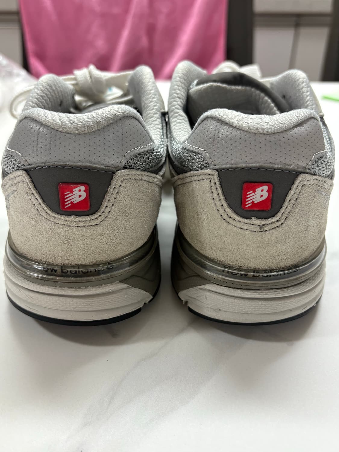 (정품) 뉴발란스 키즈 990 V3 그레이 상품이미지4