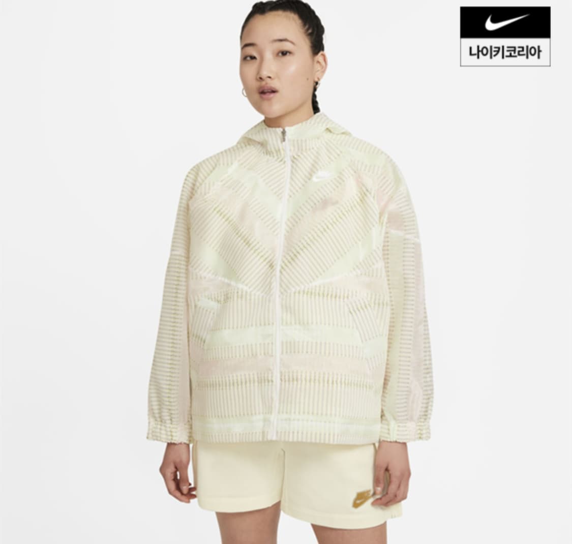 나이키 스트라이프 얼스데이 여성 후드 바람막이 상품이미지2