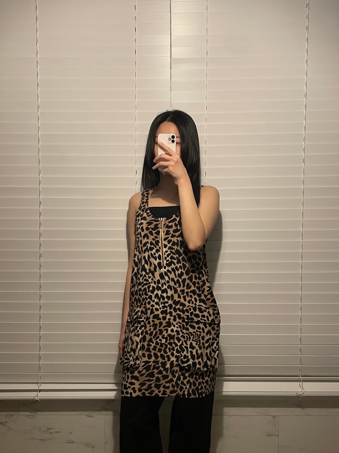 마이클코어스 레오파드 슬리브리스 원피스 상품이미지1