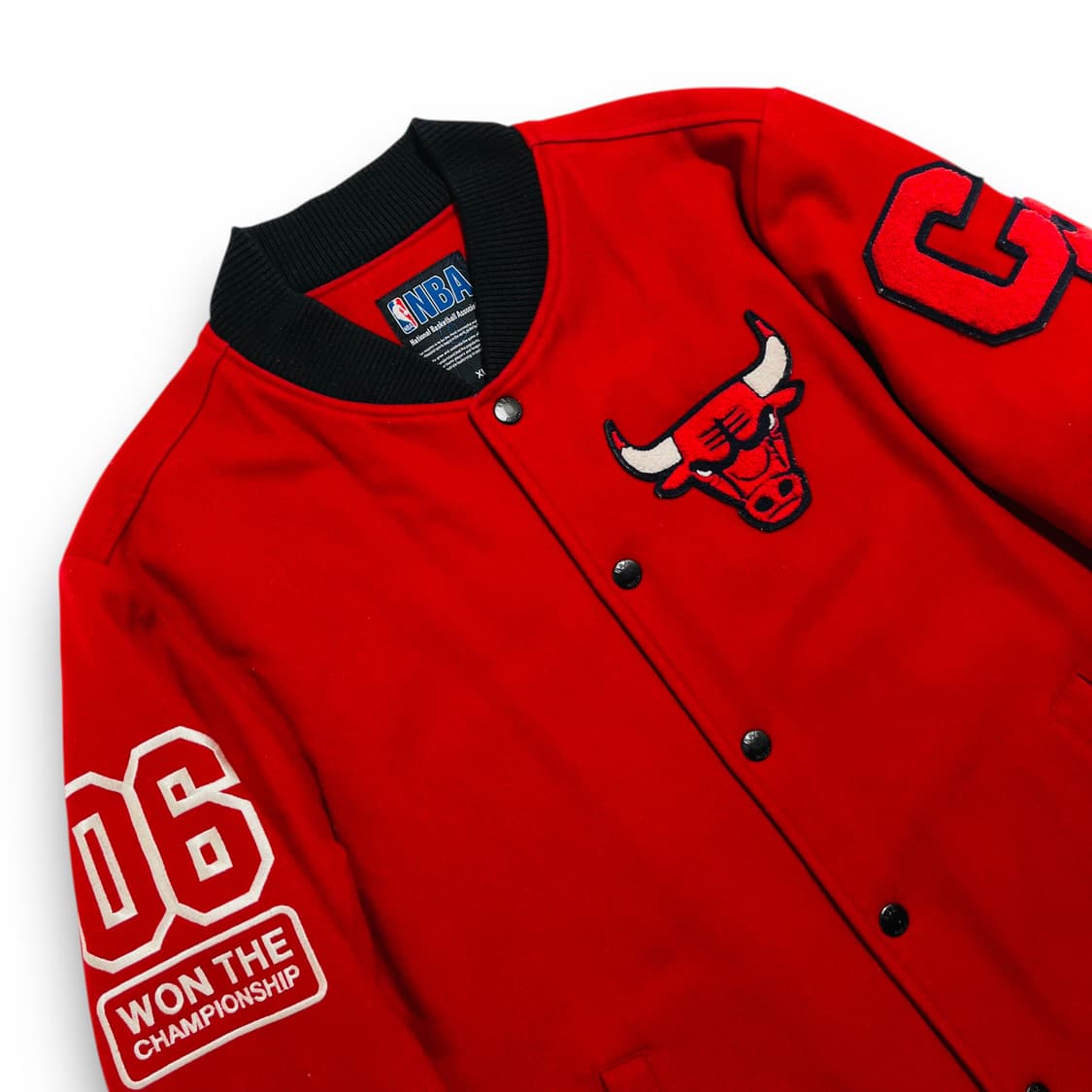 NBA 시카고불스 06 레드 스타디움 바시티 자켓 상품이미지3