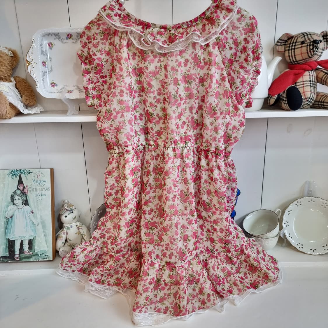 플로럴 프릴 튜닉 원피스 상품이미지7