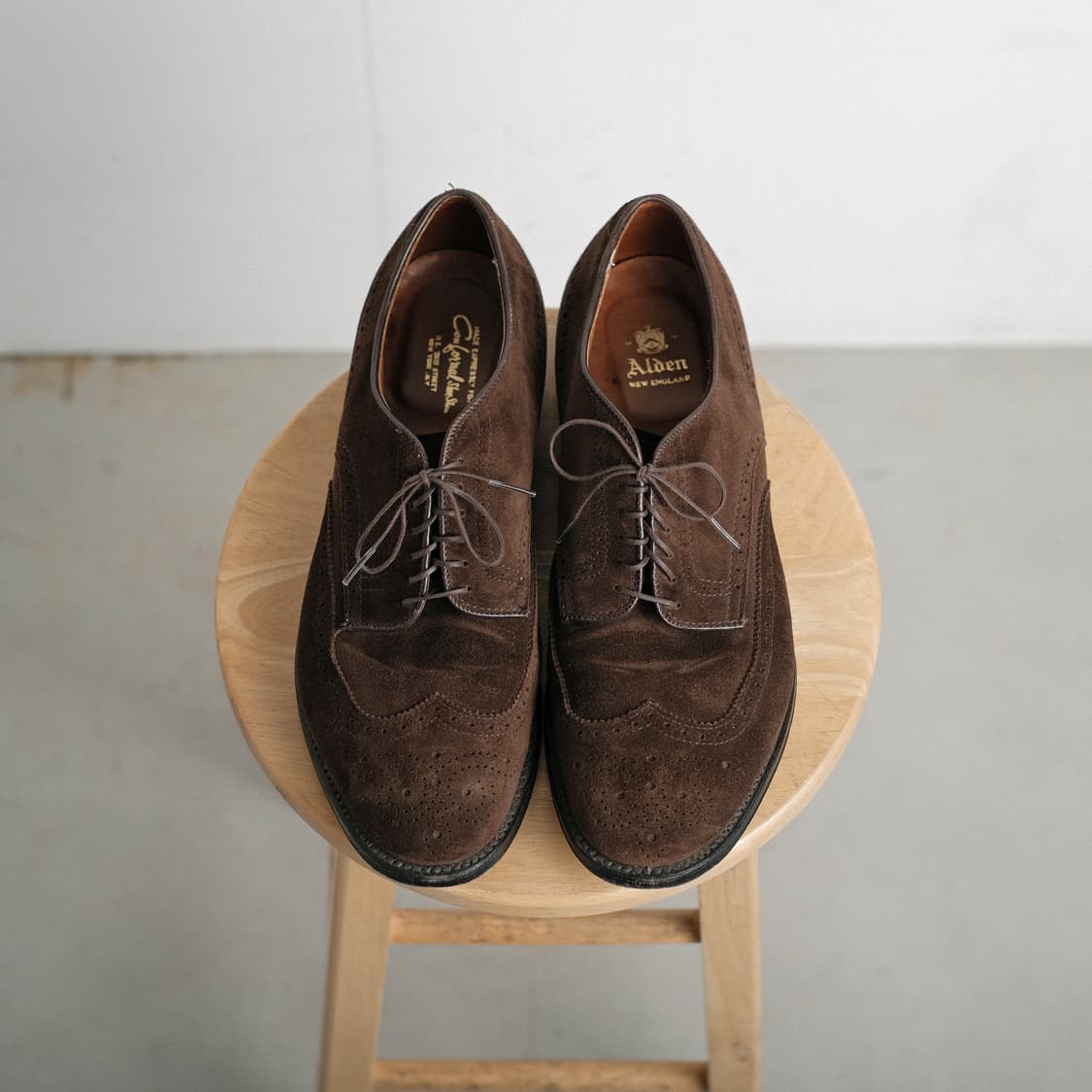 알든 5424 9.5E(275-280) 브라운 스웨이드 윙팁 모디파이드 상품이미지2