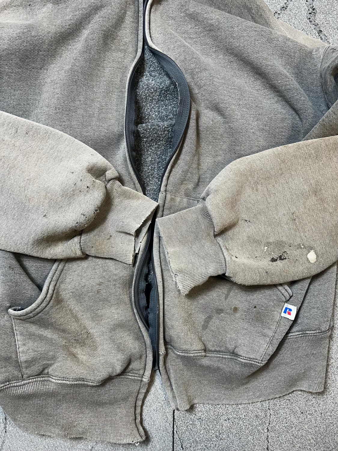 USA 90년대 러슬 애슬레틱 후드집업 판매 상품이미지3