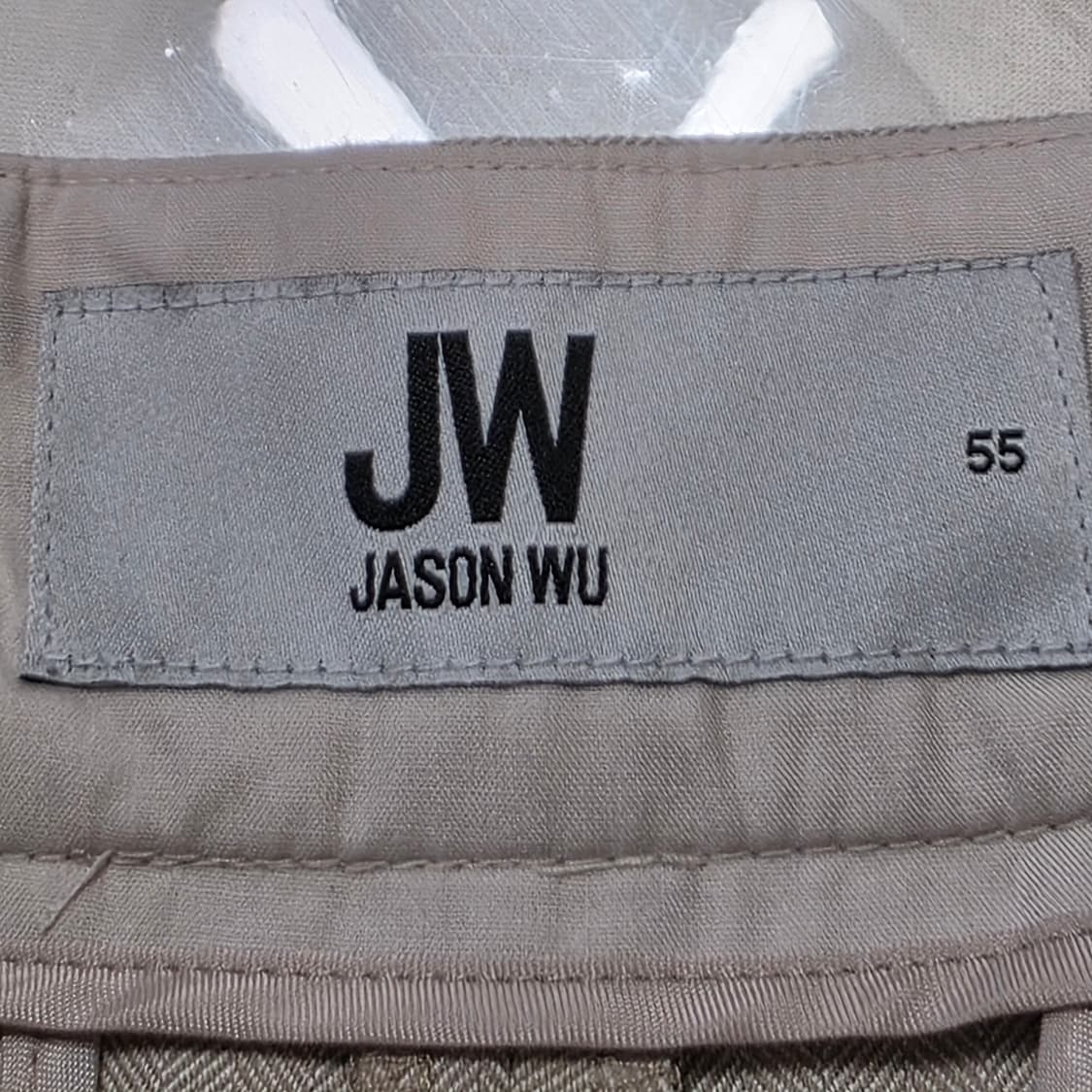 1153 JW 제이슨우 베이지 와이드 슬랙스 55 여성 정장 팬츠 상품이미지9