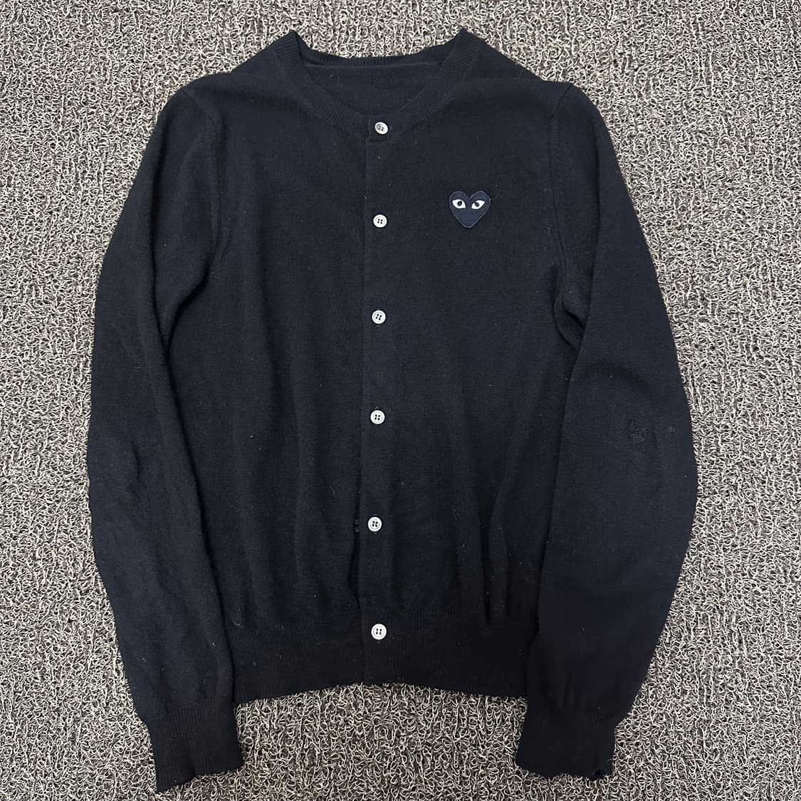 꼼데가르송 블랙 하트 여성 가디건 L 상품이미지1