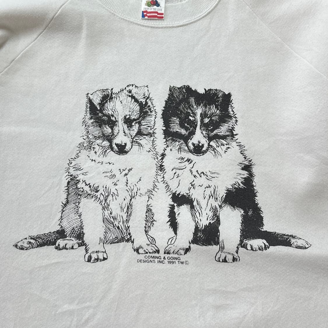 90s USA FOTL 투 독스 빈티지 스웻셔츠 XXL 상품이미지3