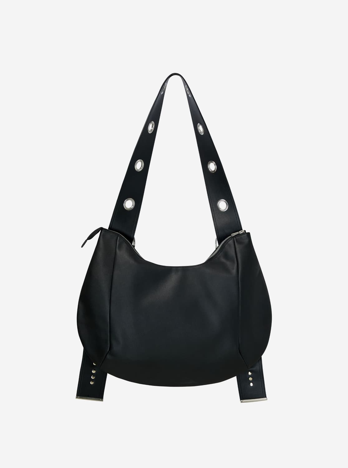 베이컨트 아카이브 벨라 와이드 스트랩 호보백 블랙  상품이미지2