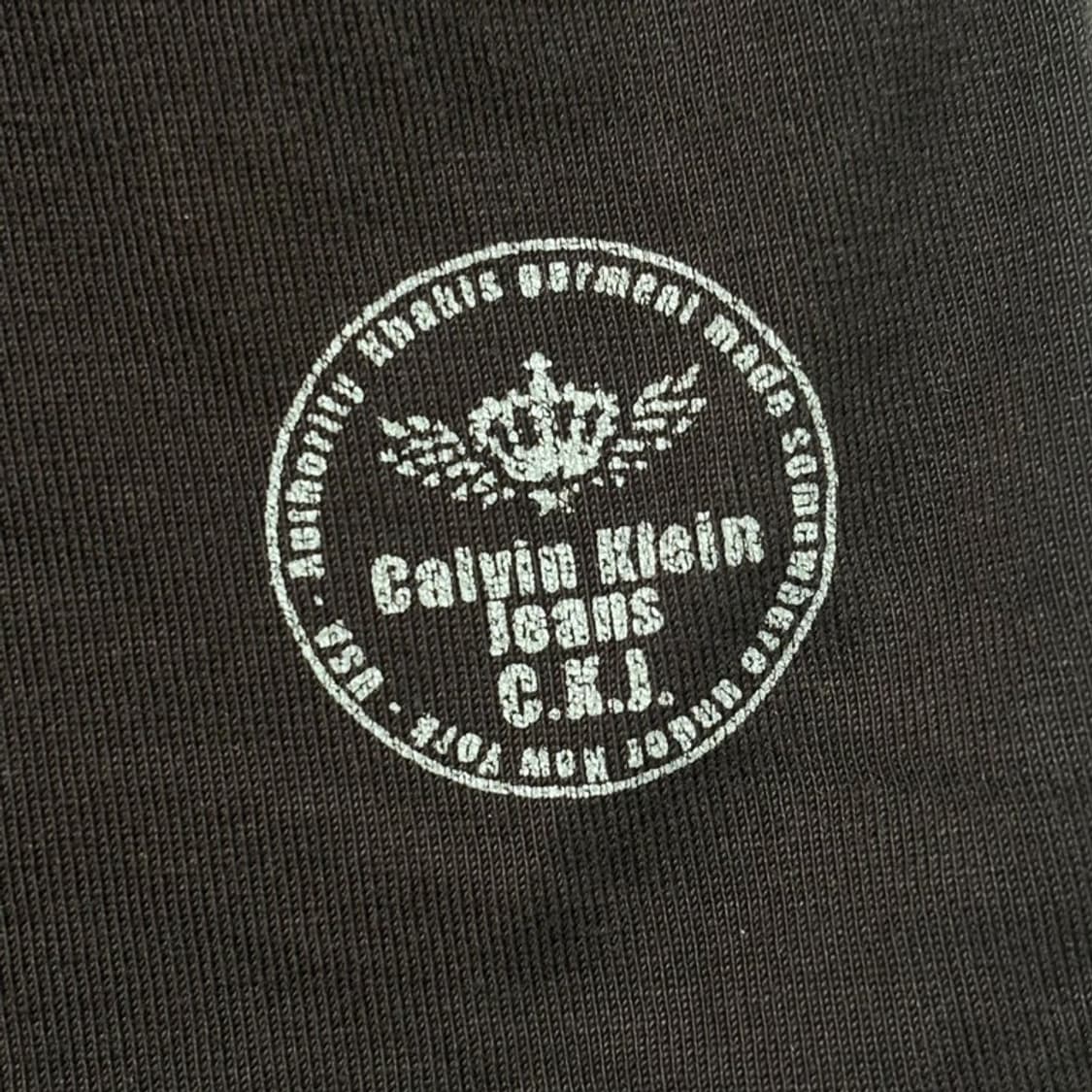 CALVIN KLEIN 헨리넥 그런지 롱슬리브 브라운 XL 상품이미지2