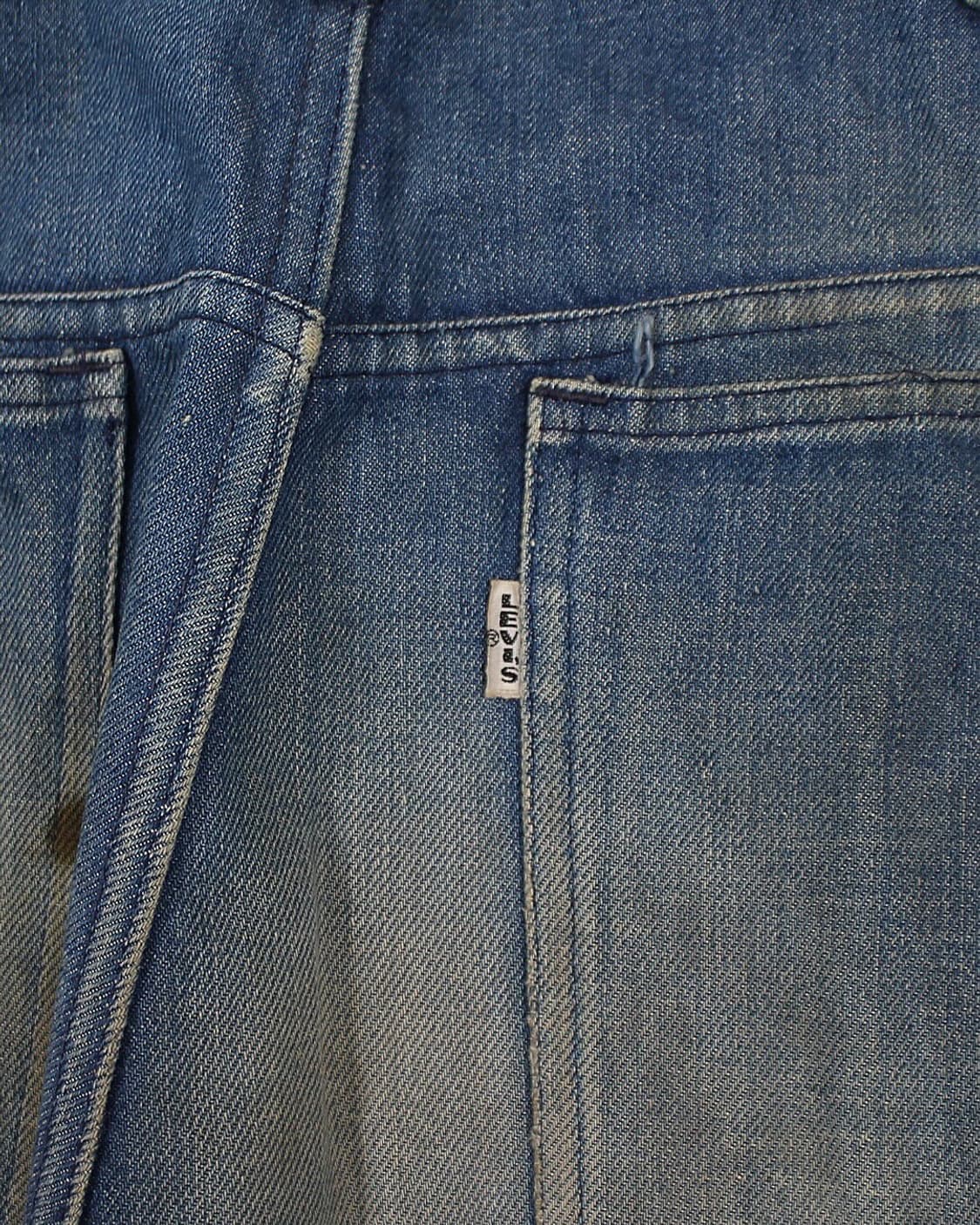 1960s USA 리바이스 벨보텀 플레어 데님 팬츠 빅E 화이트탭 빈티지 상품이미지4