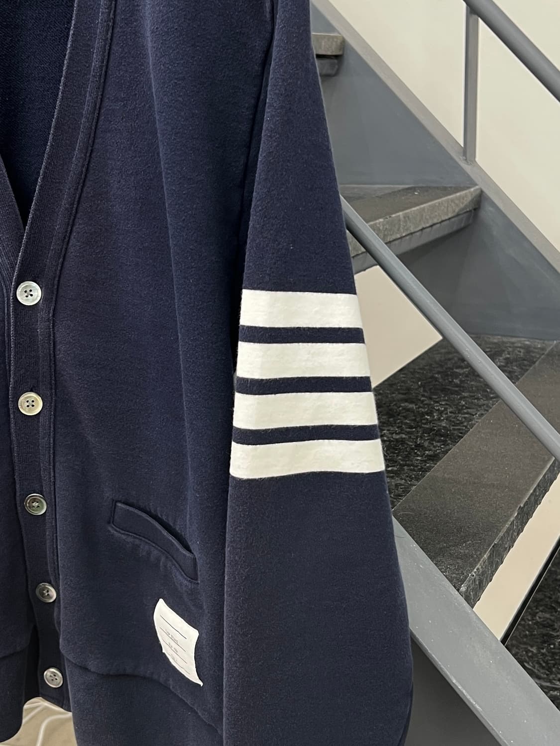 톰브라운 사선완장 코튼 가디건 상품이미지4