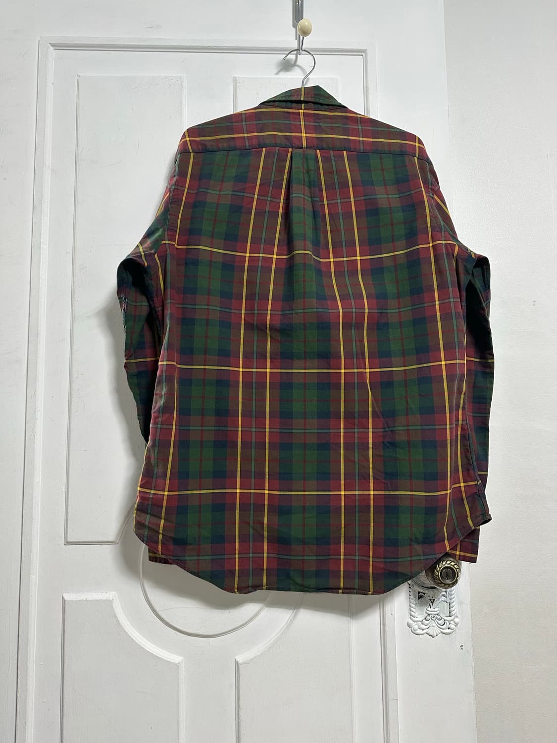 폴로 랄프로렌 레더패치 체크 셔츠 상품이미지2