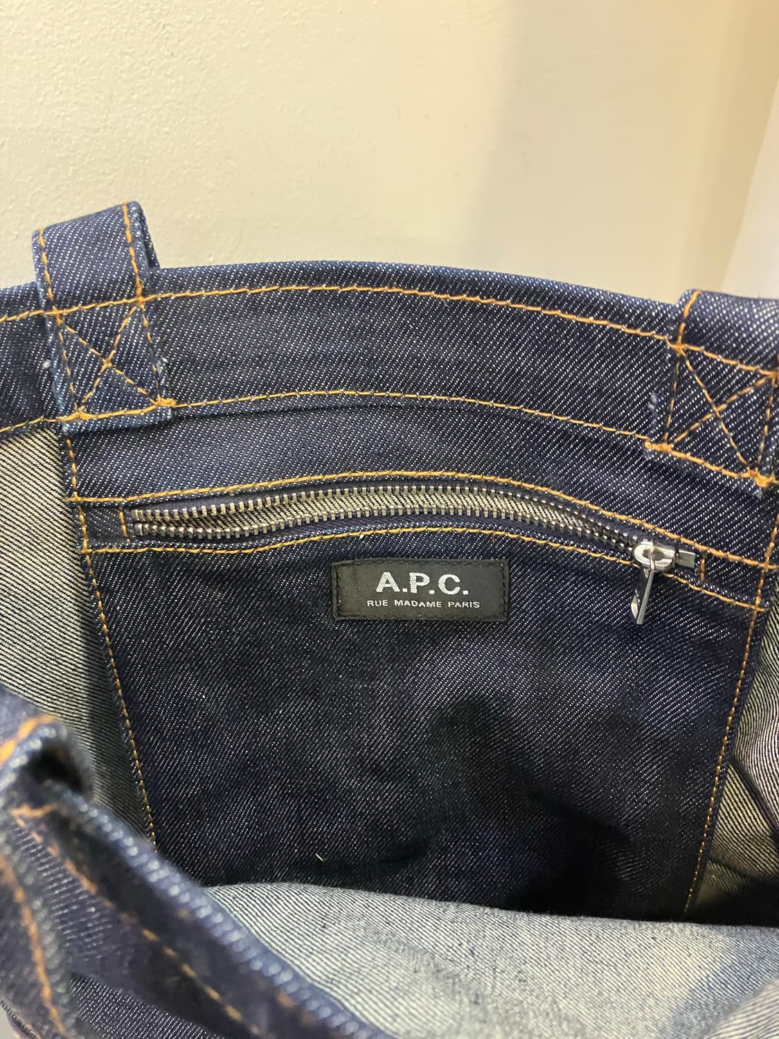 아페쎄 악셀 로고 데님 토트백 상품이미지6