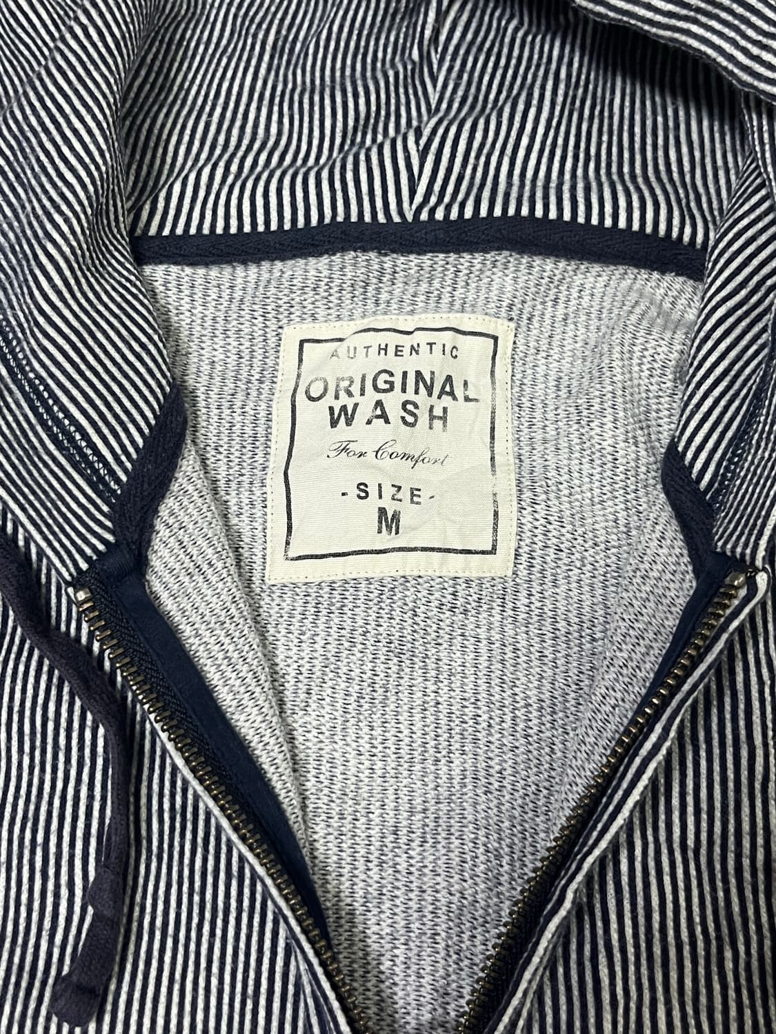 Old Uniqlo 히코리 스트라이프 후드집업 상품이미지8