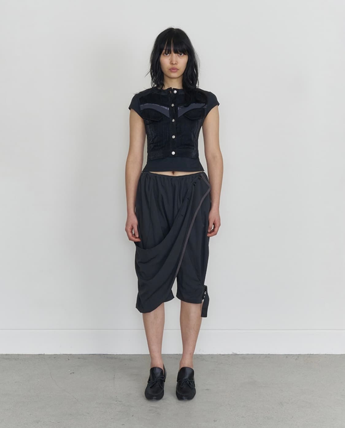 (새상품) ODLYWORKSHOP Draped Harem Shorts M 상품이미지3