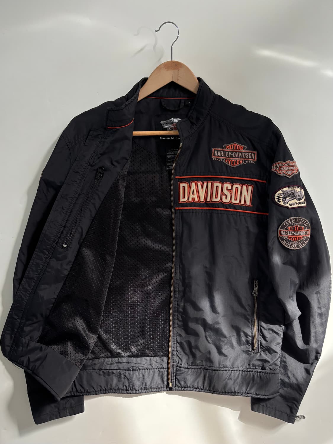 Harley Davidson 할리데이비슨 모터사이클 나일론 레이싱 자켓  상품이미지6