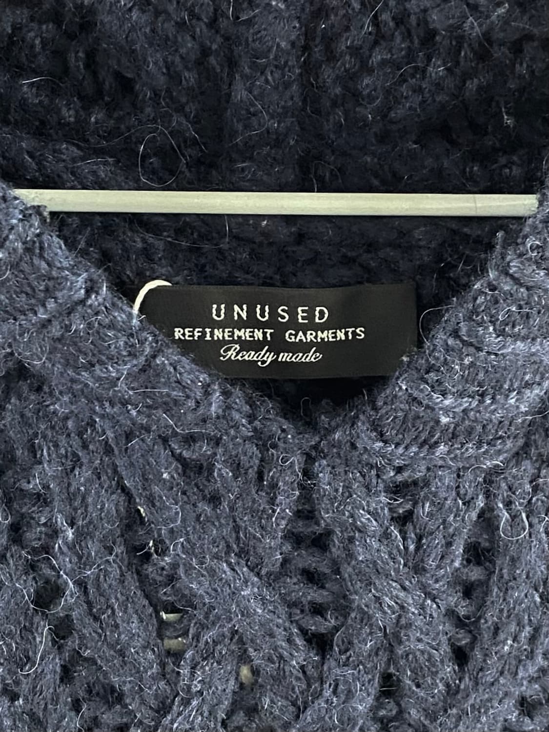 언유즈드 알파카 울 케이블 니트 후디 상품이미지6