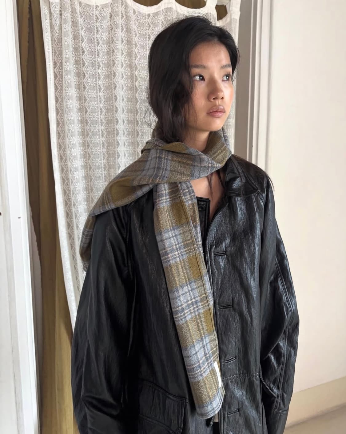 포에트서울 soft leather trench coat 레더코트 상품이미지2